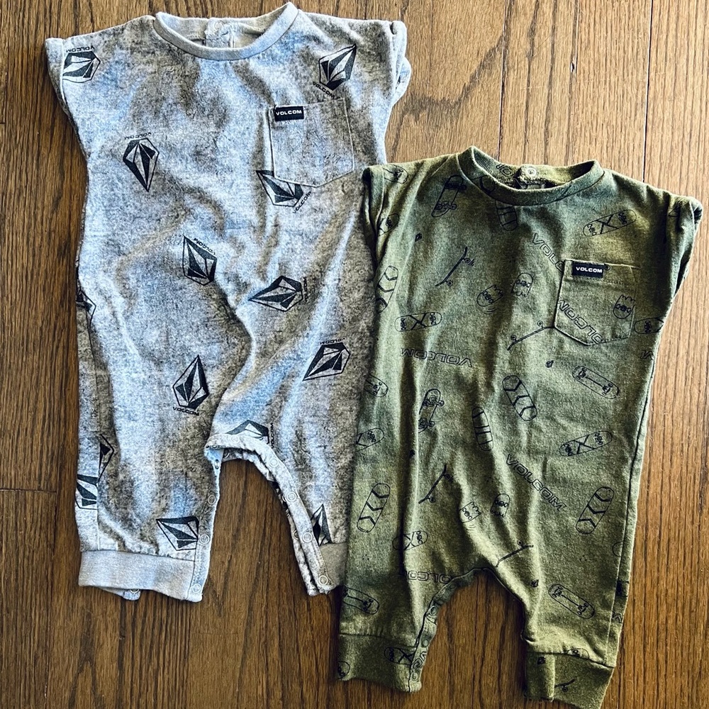 Baby Volcom onesies